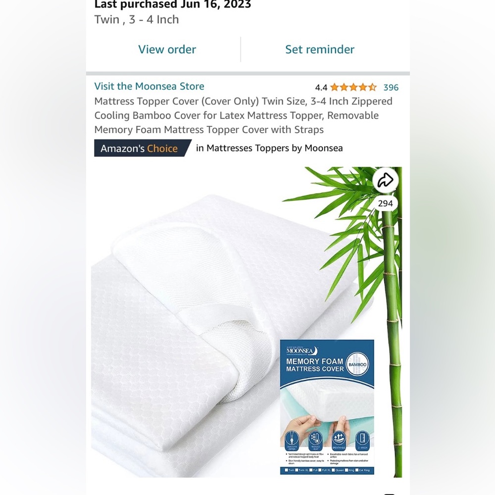Mattress topper cover